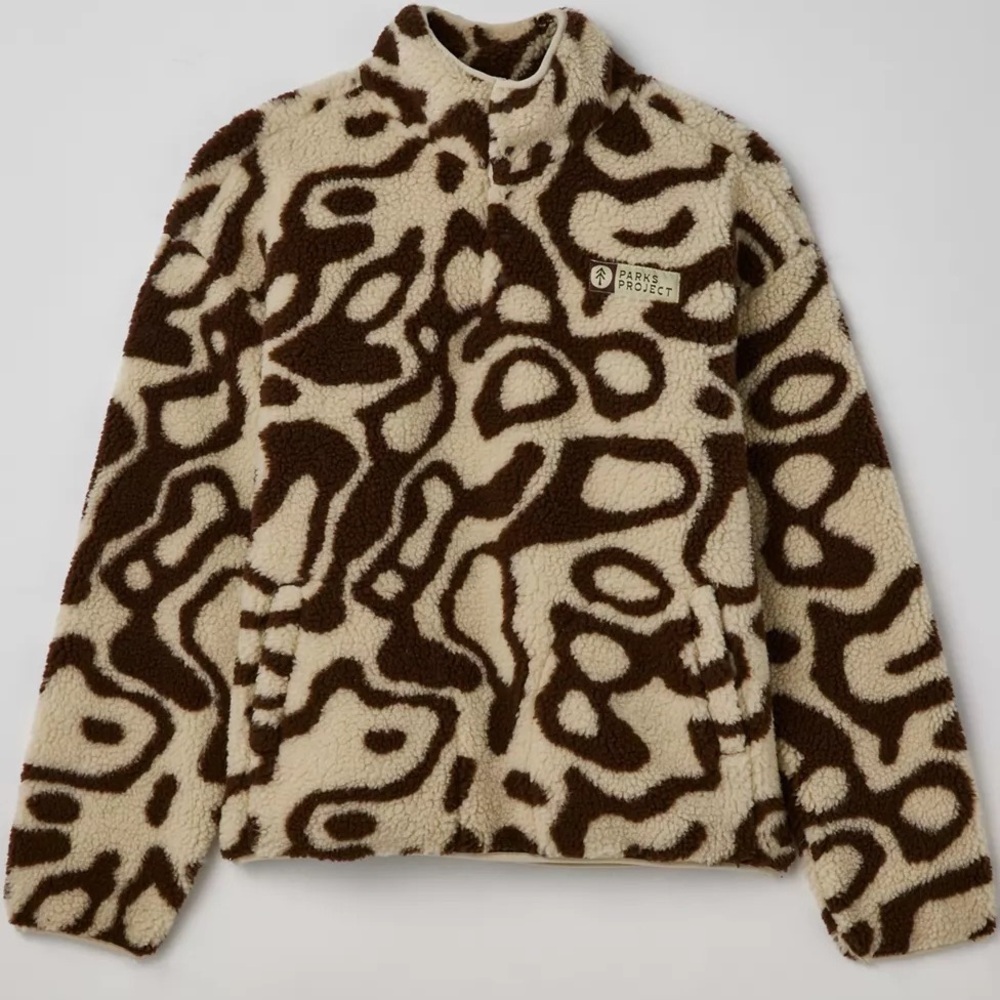 Parks Projects Geysers Trail High Pile Fleece Pullover (Read Description)